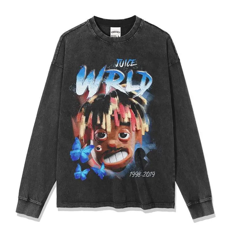 Rapper Juice Wrld 999 Short T Shirt Men's Women's Letter Printed Tshirts Y2k Casual Fashion Sportswear Summer Clothing