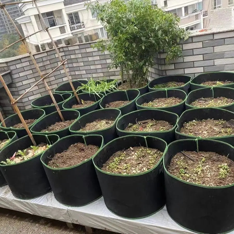 Mei planting bag wholesale balcony roof thickened non-woven planting bag vegetable and fruit seedling pot planting bag planting