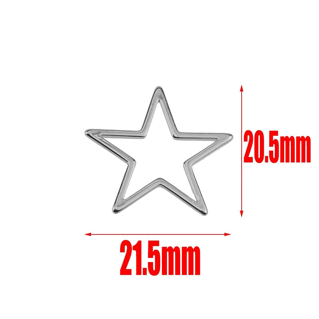10pcs Stainless Steel Charms Connectors Hollow Frame Bezel Cross Moon for DIY Casting Necklaces Earrings Jewelry Making Supplies