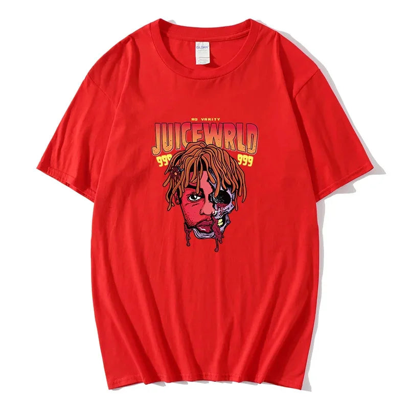 Rapper Juice Wrld 999 Short T Shirt Men's Women's Letter Printed Tshirts Y2k Casual Fashion Sportswear Summer Clothing