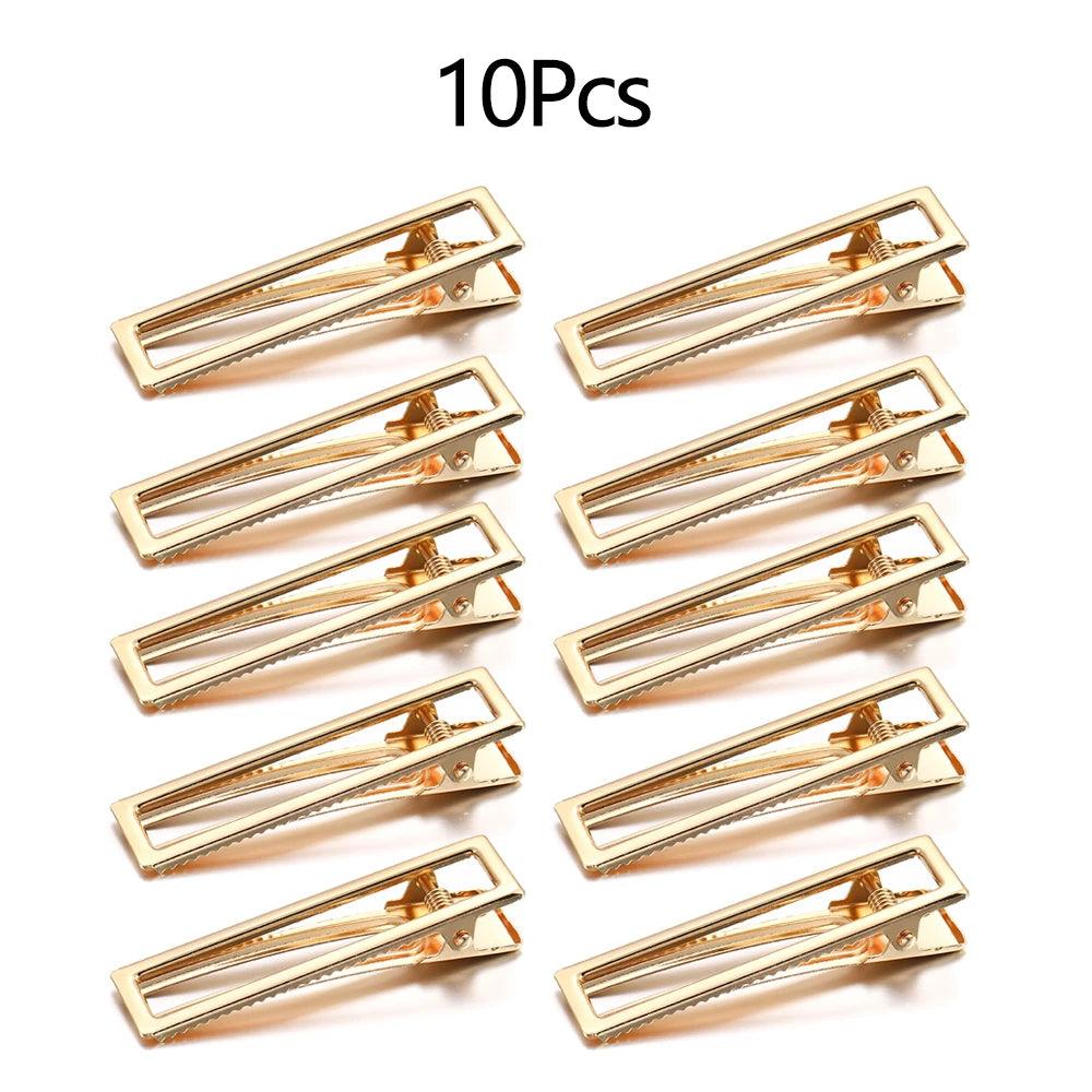 Barrettes Silicone Molds Metal Geometric Hair Clips Epoxy Resin Mold For DIY Resin Hairpin Crafts Jewelry Making Accessorires