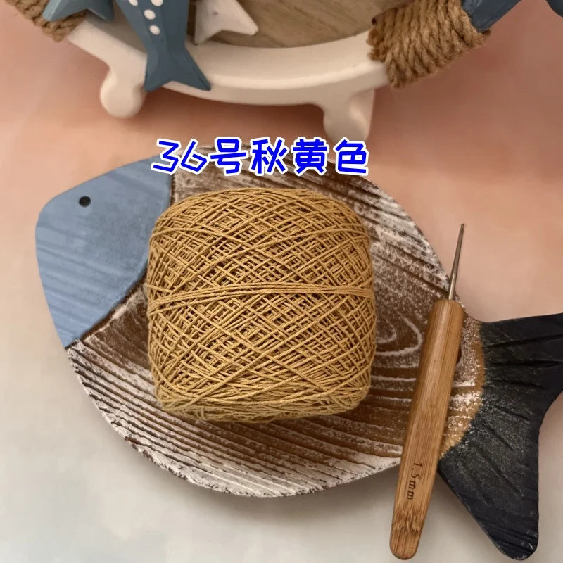 100g 100% Cotton Crocheting Lace Yarn for Hand Knitting and Amigurumi Projects