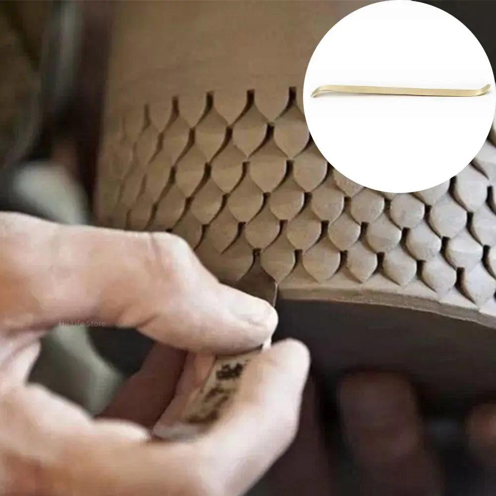 Fish Scale Creative Modeling Blade Professional Pottery Hand Kneading Carving Roof Dragon Scale Texture Making Tool