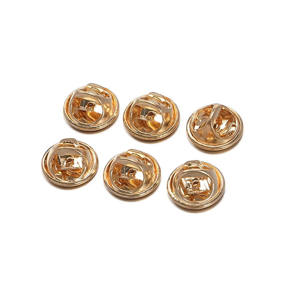 50pcs Metal Pin Backs Brooch Squeeze Badge Pin Cap Butterfly  Clutch Clasp Replacement