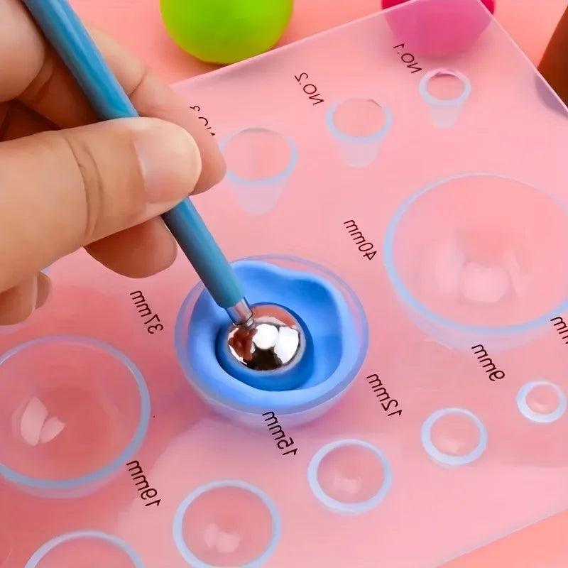 Large Ultralight Soft Pottery Mud Extractor Tool - Handmade Clay Measurement Device with Convex Ball Shaper