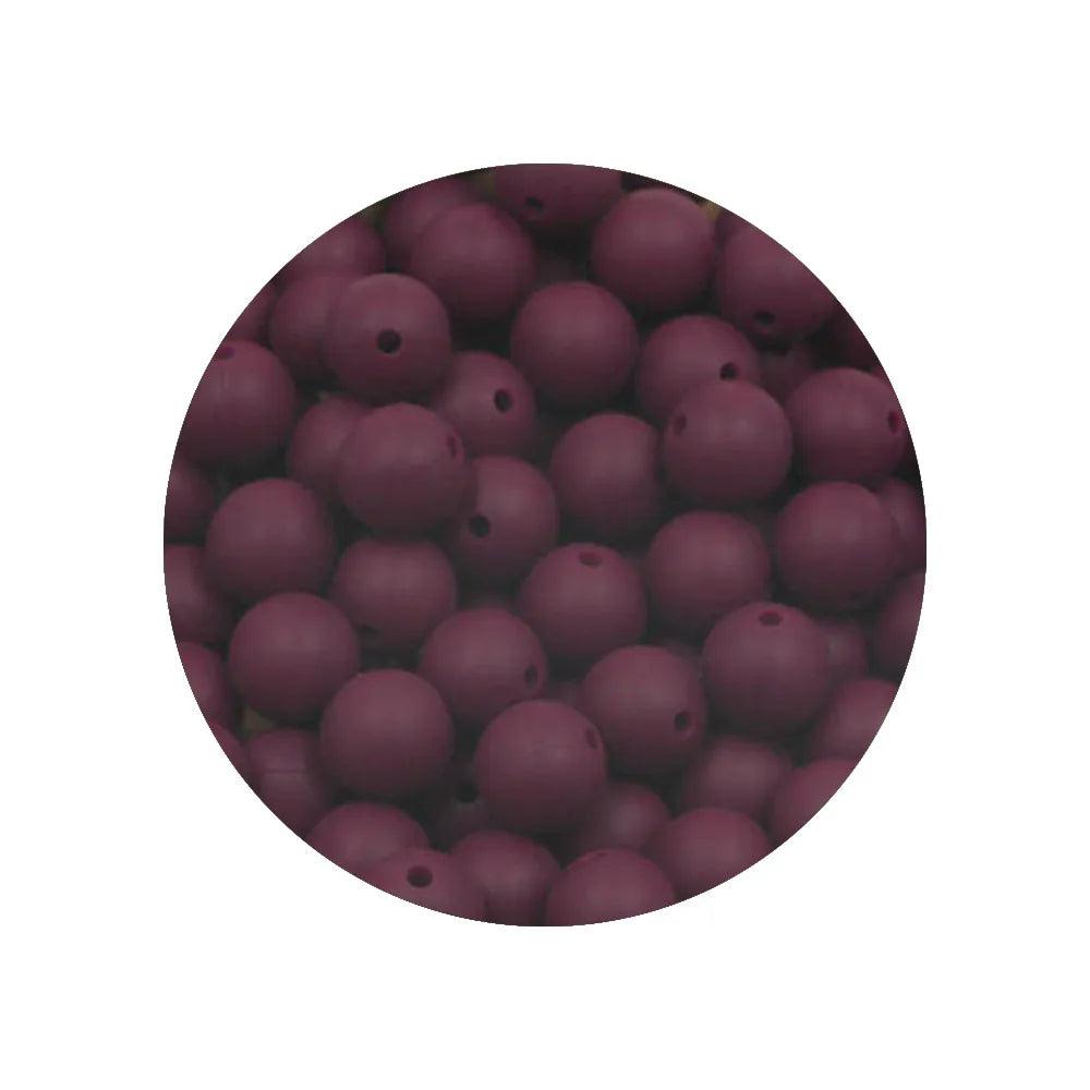 Kivoct 100Pcs 12MM Round Silicone Beads For Jewelry Making DIY  Pacifier Chain Necklace Keychain Accessories