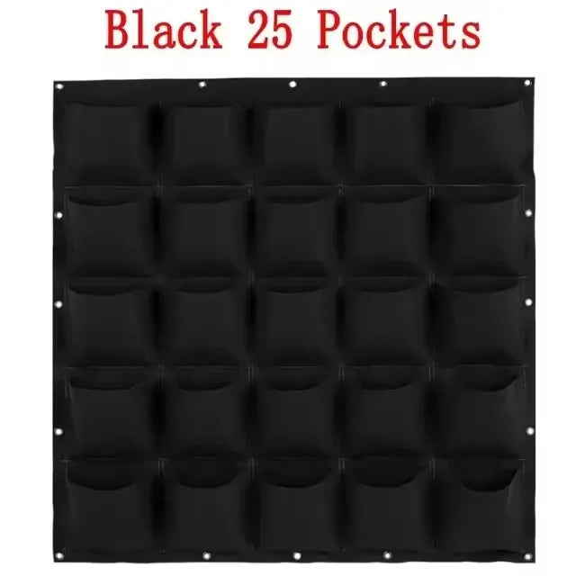 Wall Hanging Pockets Planting Bags Flower Pot Home Garden Grow Bag Garden Planter Vertical Suculentas Plant Pot Home Decor