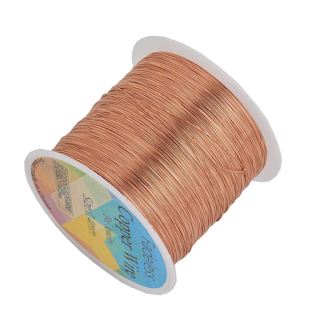100M/roll Copper Wire 0.3/0.4/0.5mm Beading Cord DIY For Jewelry Making Accessories