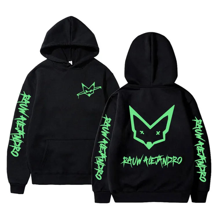 Rauw Alejandro Double Sided Printed Hoodie Saturno Pullover Todo De Ti Hoodies Men Women Fashion Oversized Hooded Sweatshirt