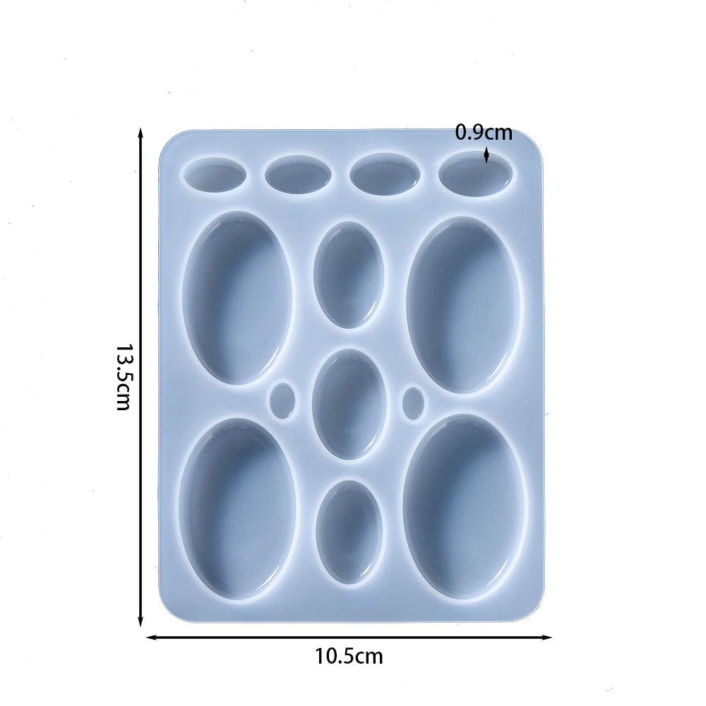 Earring Pendant Epoxy Silicone Mold Geometry Round Triangle Necklace Key Chain Pendant Resin Mold Jewelry Making Accessories