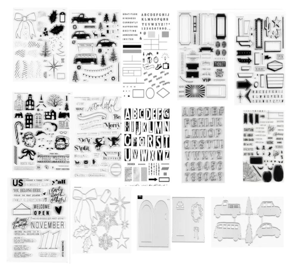 2023new English Transparent Clear Silicone Stamp/Seal for DIY scrapbooking/photo album Decorative clear stamp   B8077