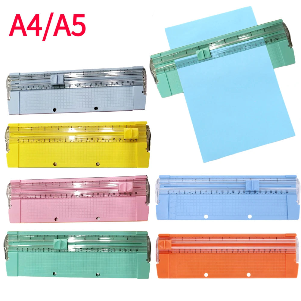 A4/A5 Precision Paper Photo Trimmers Cutters Guillotine with Pull-out Ruler for Photo Labels Paper DIY Cutting Tool Durable