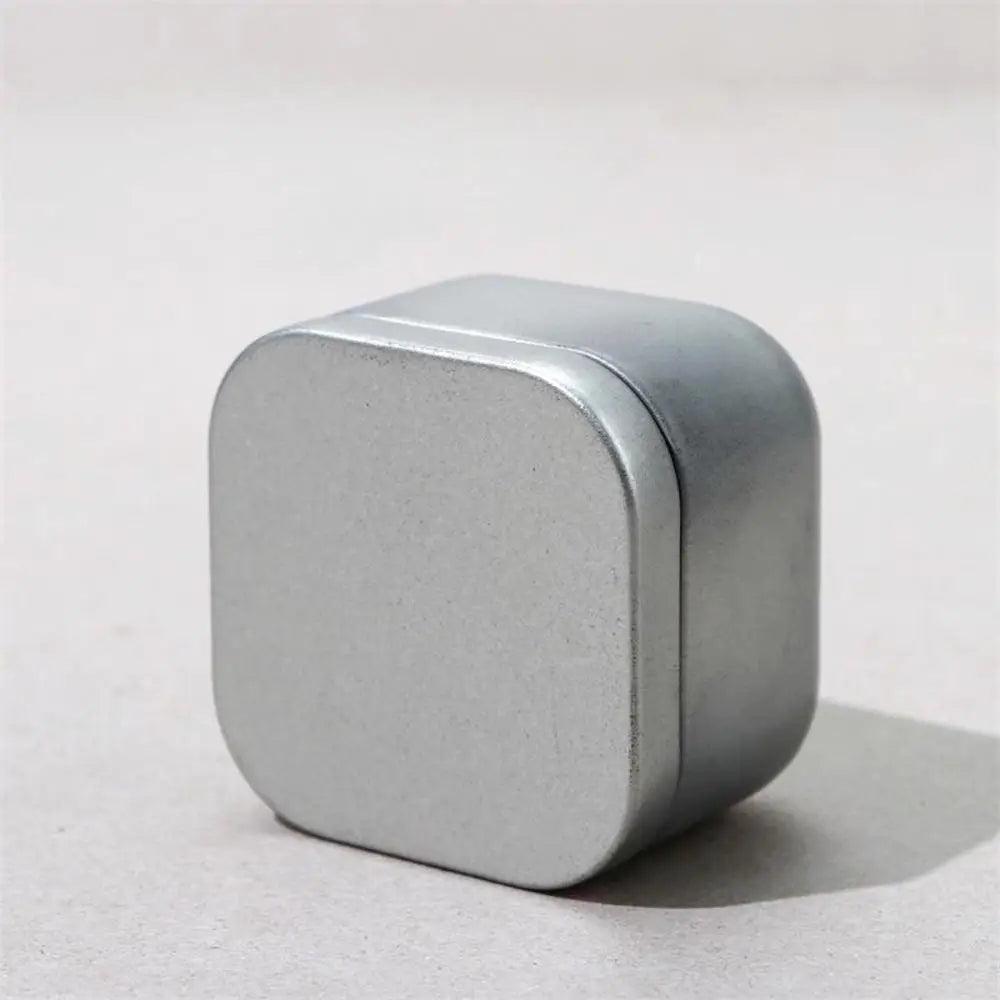 Square Candle Jars Metal Tin Can Box Tea Jar With Lid Wholesale Lip Balm Cream Cosmetic Container Travel Refillable Bottle - Winord