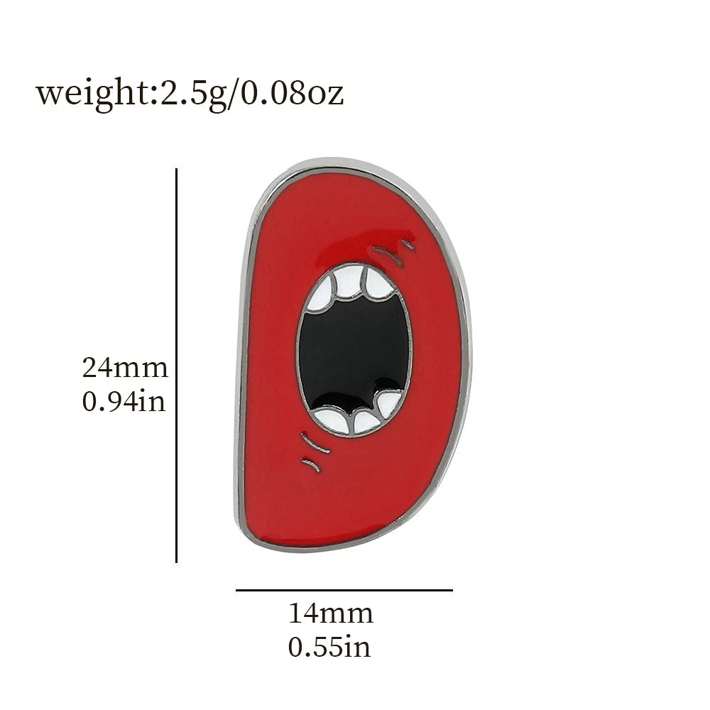 Cartoon 26 English Alphabet Shape Brooch Cute Metal Enamel Badge Clothing Backpack Lapel Pin Jewelry Accessories Gift
