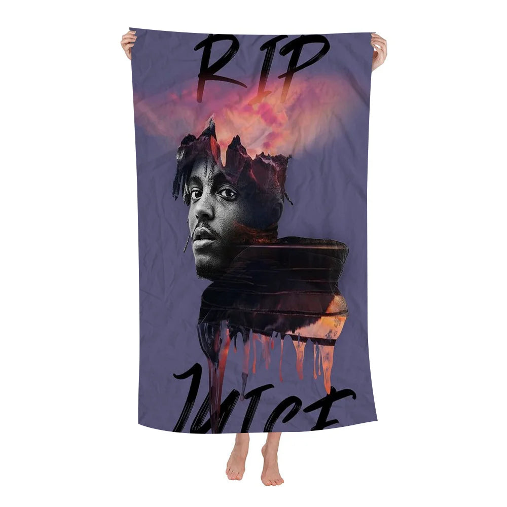 M-Musician J-Juice W-Wrld Big Microfiber Beach Towels Quick Dry Towel Sand Beach Towels Pool Towel for Travel Swim Pool Yoga