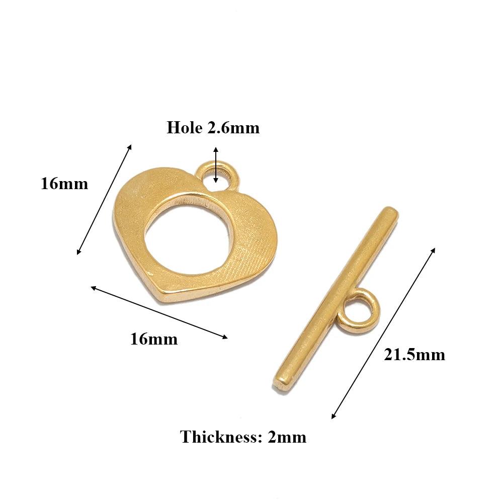 4 Sets Stainless Steel Gold Toggle OT Clasps for DIY Jewelry Making Necklaces Connectors Fasteners Bracelets Hooks Supplies