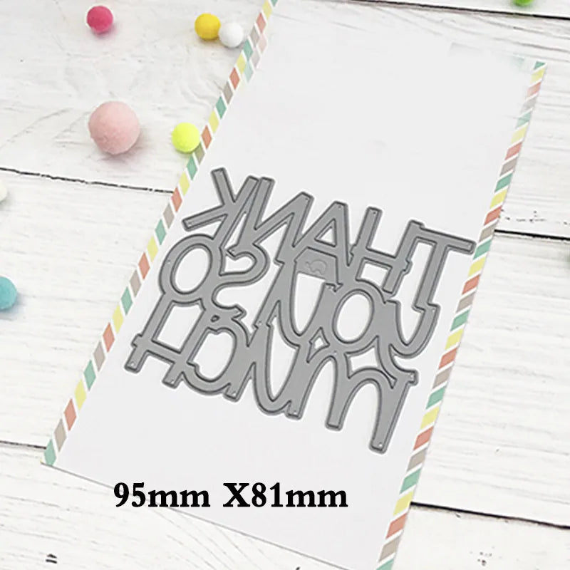 Happy Birthday Word Cutting Dies Sweet Feline Metal Die Cuts for DIY Scrapbooking Album Card Making Decoration