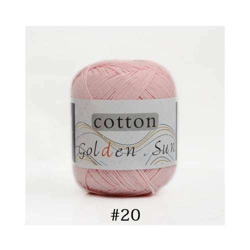 100 Percent Cotton Yarn for Hand Knitting and Crochet 8 Ply Worsted Soft Yarn for Sweaters and Blankets 50g 200m