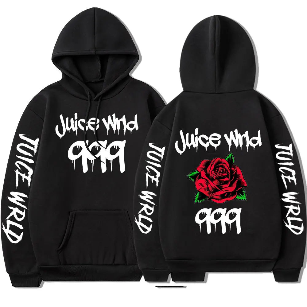 Juice WRLD Hoodies Men Women Hooded Sweatshirts Fashion Hip Hop Casual Pullovers Autumn Boys Girls Black Streetwear Juicewrld