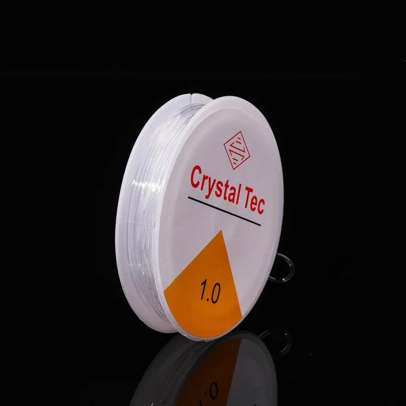 5Pcs/set 0.5-1.0mm Bead Fishing Line Bracelets, DIY Crystal Tec Elastic Rope Beads, Strong Elastic Thread Jewelry Productio