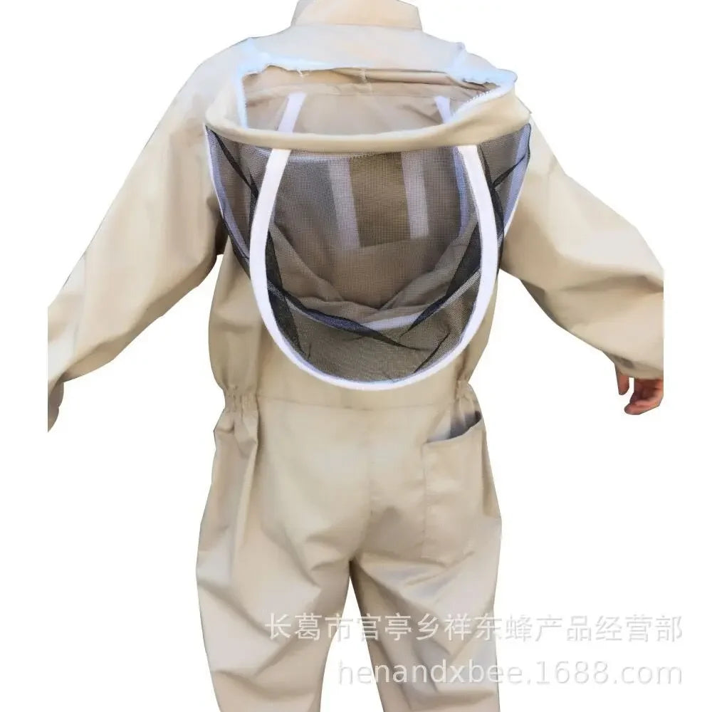 1PCS Anti-Bee Clothing Thickening Siamese Anti-Beehive Beekeeper Hat Protective Clothing Full Set Gloves Bee Clothing Beekeeping