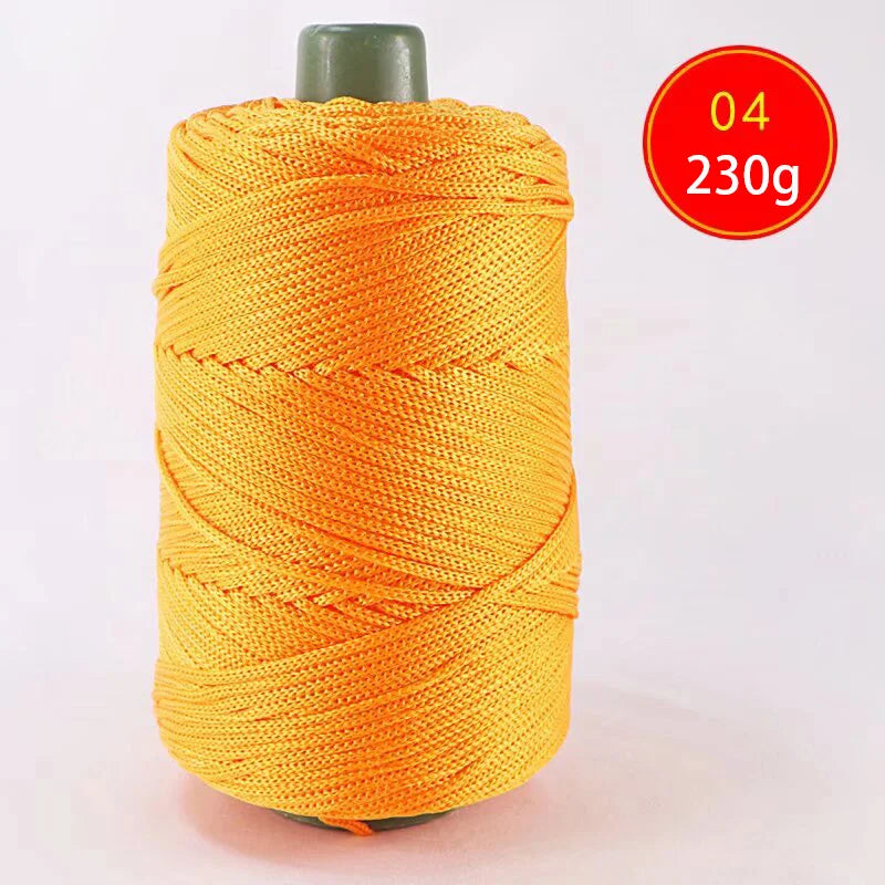 Lightweight Ice Silk Thread 225g Handcrafted Yarn for Summer Hats Storage Baskets and Seat Cushions