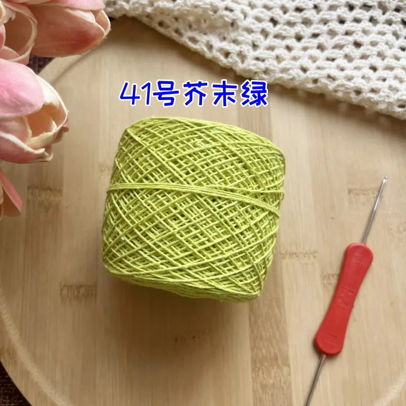 100g 100% Cotton Crocheting Lace Yarn for Hand Knitting and Amigurumi Projects