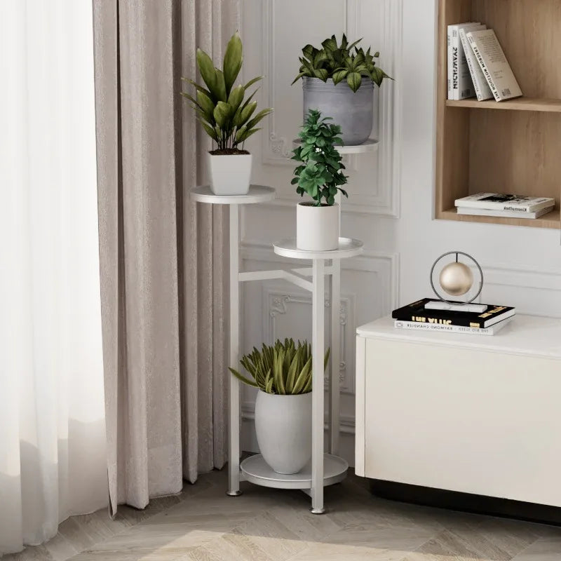 Multi-Storey Iron Shelves For Plant Floor-To-Ceiling Balcony Pot Plant Stand Flower Rack Living Room Lobby Display Flower Stand