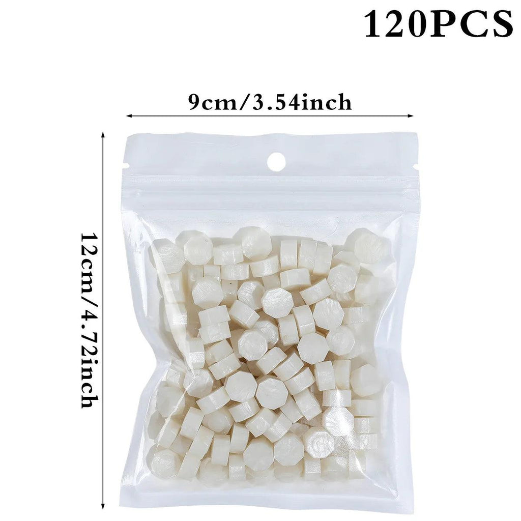 120pcs Wax for Candle Make White Beeswax Pellets Cosmetic Soy Wax Pastilles for DIY Natural Soybean Wax Making Crafts