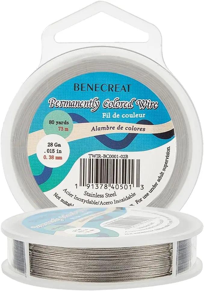 7 Strands Bead String Wire (0.25MM, 490FT) Nylon Coated Stainless Steel Beading Wire for Necklace Bracelet Making