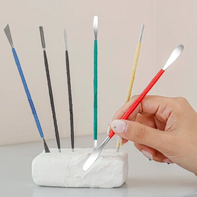Stone plastic clay ultra light clay eye spatula Ceramic polymer clay plastic metal diy sculpture molding tool knife