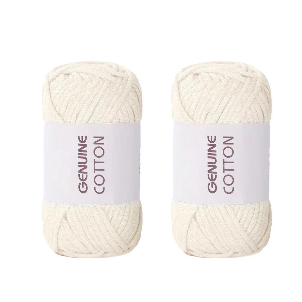 10 Pieces 50g Genuine Cotton Yarn for Beginner Crochet Easy Hand Knitting Weaving DIY Scarves Blankets Hats