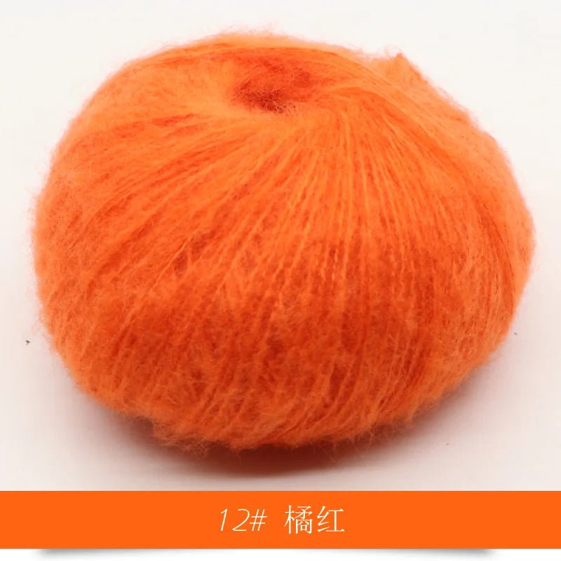 Mohair Yarn 25g Soft Knit Wool For Scarves And Sweaters