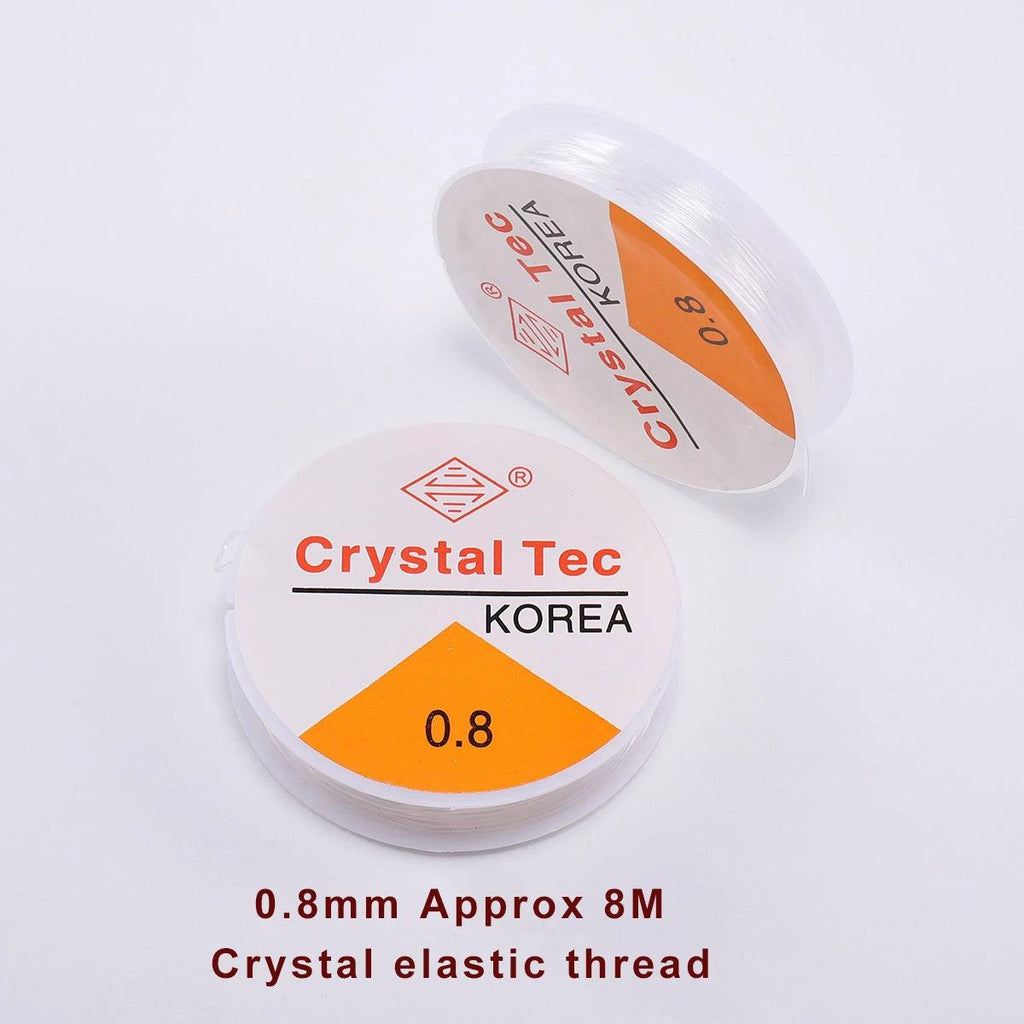 0.2-0.8mm 1Roll DIY Beaded Transparent Nylon Manual Cord Crystal Rope No Elasticity Line For Bracelet Making Fishing Line Supply