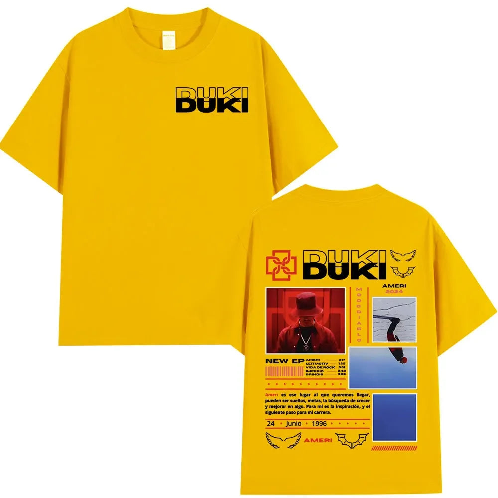 Rapper Duki Ameri Tour Graphic T Shirt for Women Fashion Hip Hop O Neck Short Sleeve Comfort Tee
