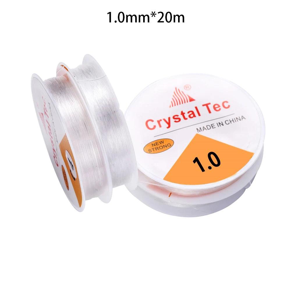 0.5-1.0mm Elastic Cord Beading Thread Stretch String Fibre Crafting Line For Jewelry Making DIY Seed Beads Pony Beads Bracelets