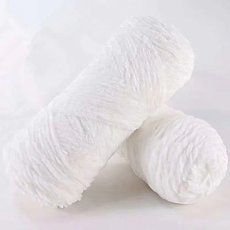 DIY Soft Chenille Yarn for Knitting and Crochet 100g 130M Polyester Velvet Amigurumi Dolphin Baby Plush