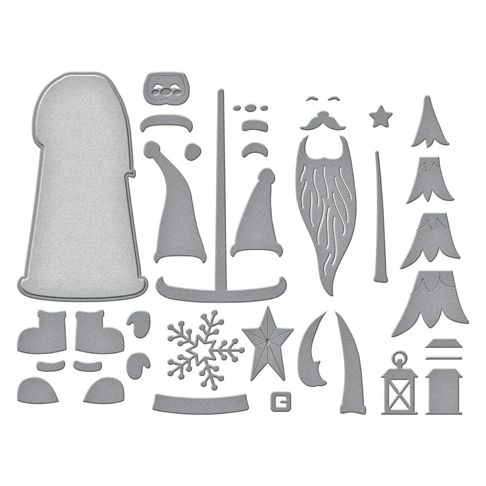 Christmas Holidays Collection Metal Cutting Dies Embossing Diecut for DIY Card Making Scrapbooking Photo Album Crafting Decor