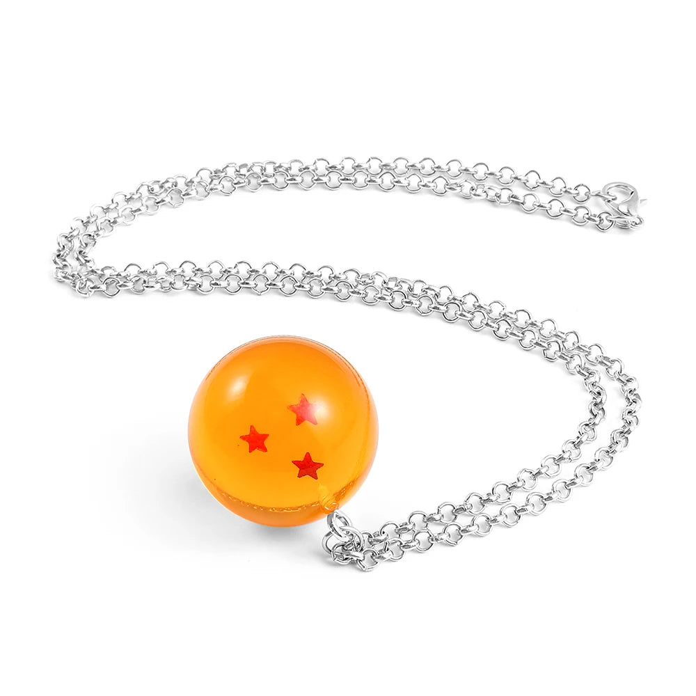 Dragon Ball Necklaces  Pendants Reiki Gemstone Round Bead Ball Fittings Women Men Jewelry