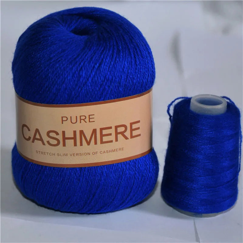 Pure Mongolian Cashmere Yarn for Crocheting 3-Ply Worsted Warm Soft Weaving Fuzzy Knitting Thread Pack of 5