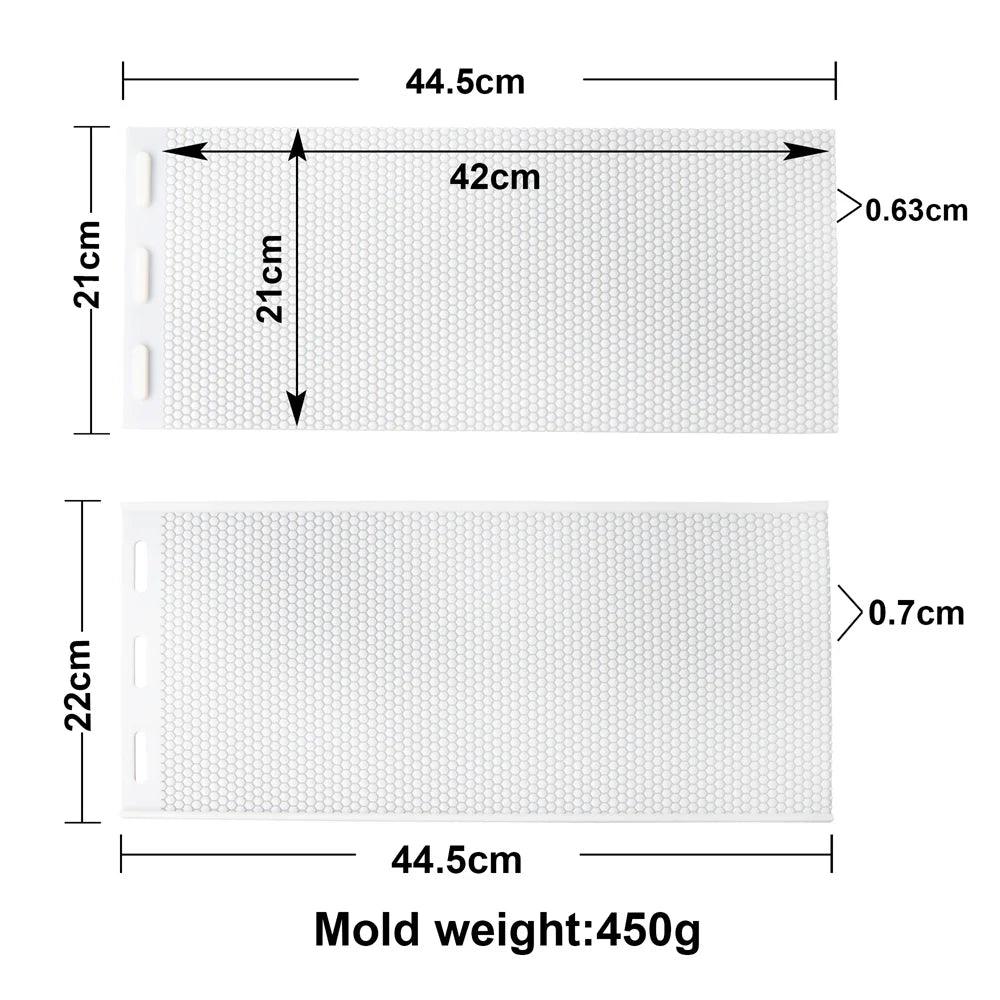 Silicon Flexible Beehive Wax Machine Foundation Sheets Mold Beeswax Foundation Press Mould Beekeeping for Beekeeper Candle