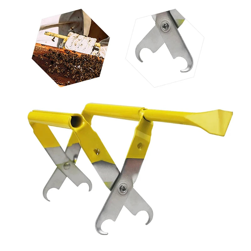 Beekeeping Frame Grip Holder Lift Gripper Tool With Shovel Bee Keeping Equipment Beehive Frame Beekeeper Tools Capture Grip