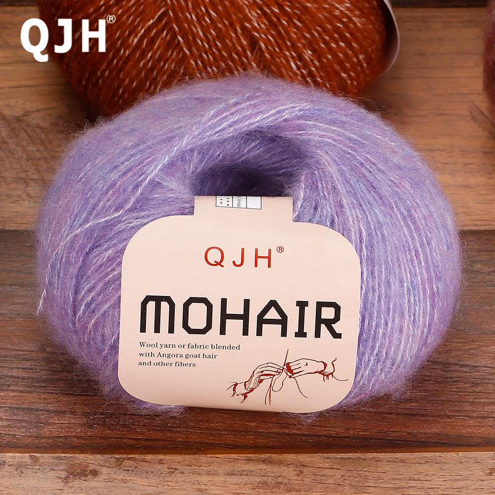 Soft Mohair Crochet Yarn Set 10 Pcs For DIY Knitting