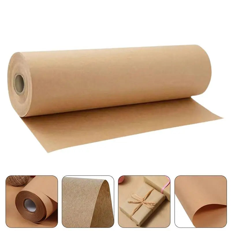 Brown Kraft Paper Roll 38CM*8M, Transport Paper Gift Wrapping, DIY Crafts, Billboard Easel