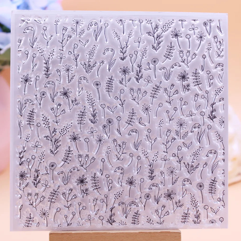 Alinacutle CLEAR STAMPS Wild Flower Grass DIY Card Scrapbooking Paper Craft Rubber Transparent Silicon Stamps