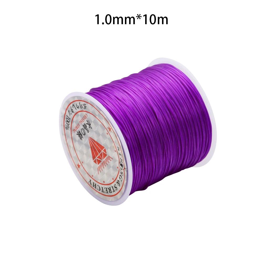 0.5-1.0mm Elastic Cord Beading Thread Stretch String Fibre Crafting Line For Jewelry Making DIY Seed Beads Pony Beads Bracelets