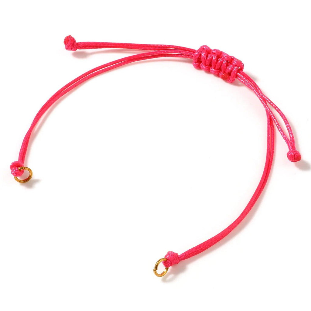Wax Thread Braided Handmade Bracelets Adjustable Woven Bracelet For DIY Jewelry Gift Accessories Findings Making,5 PCs