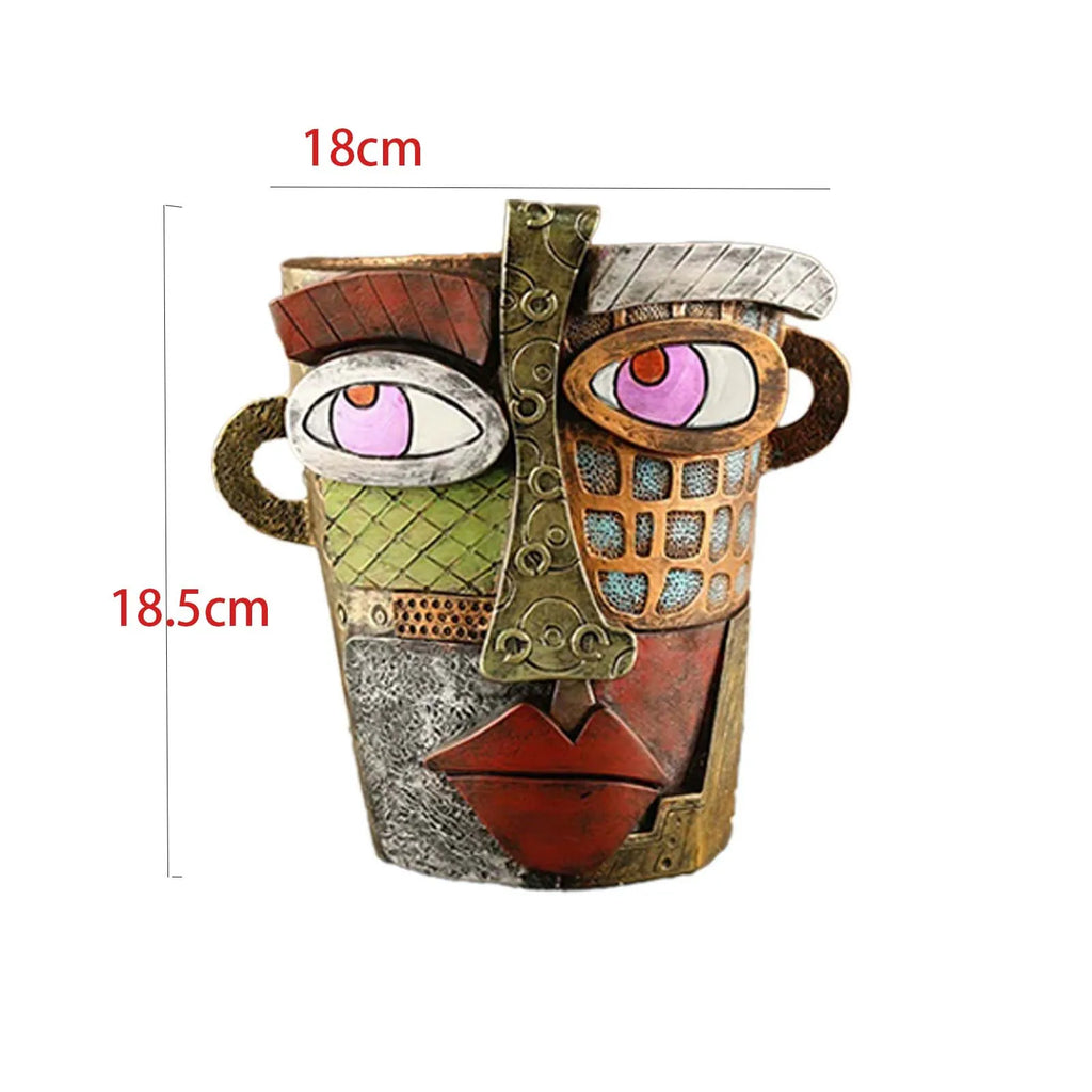 New Outdoor Garden Crafts Funny Flower Pot Ornament Green Plant Balcony Large Diameter Creative Resin Flower Pot