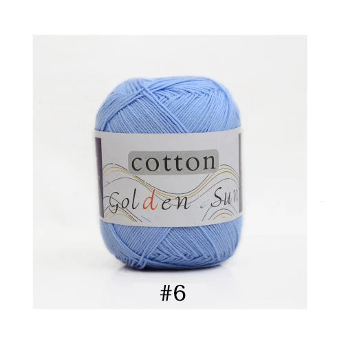 100 Percent Cotton Yarn for Hand Knitting and Crochet 8 Ply Worsted Soft Yarn for Sweaters and Blankets 50g 200m
