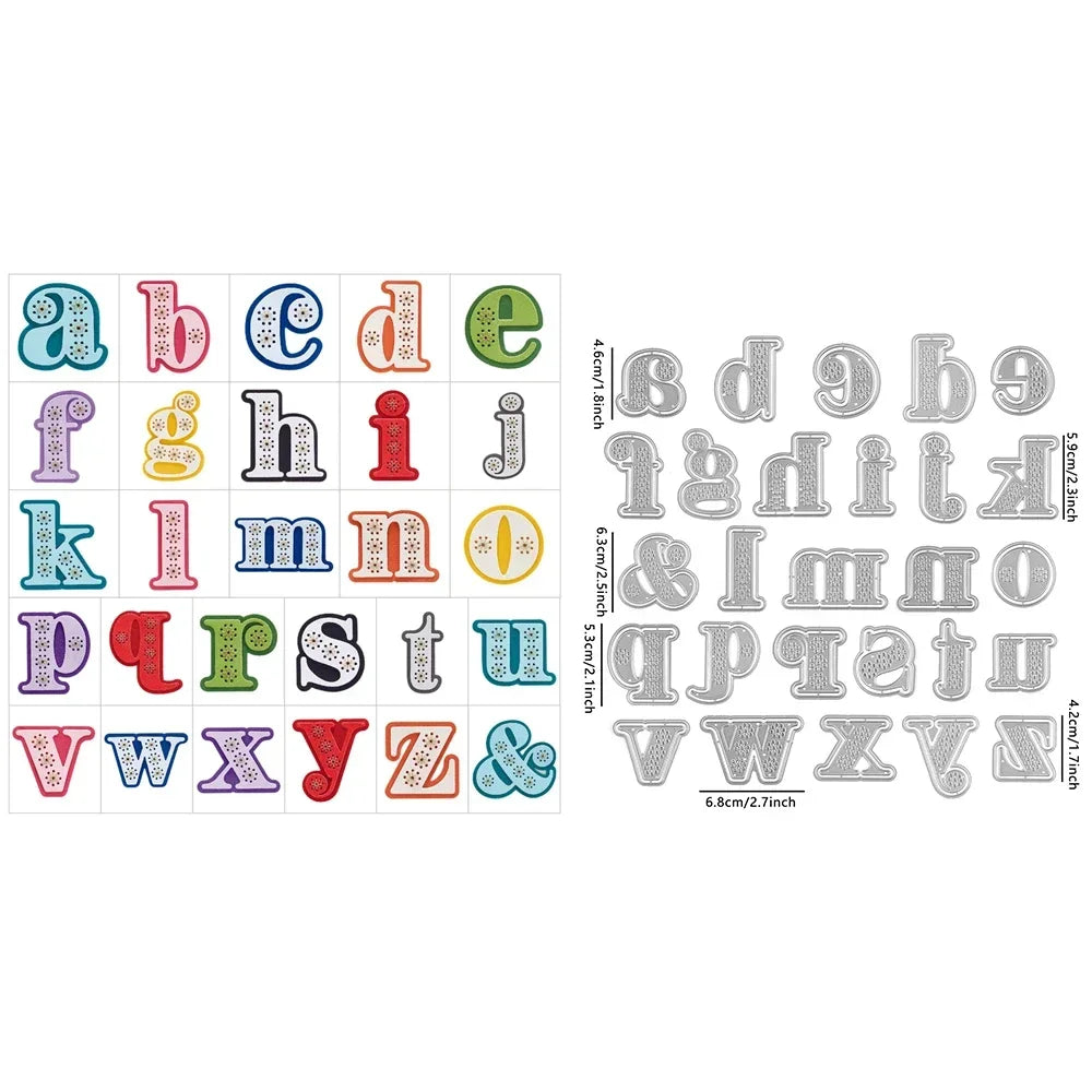 Sports Baseball Jersey Numbers Metal Cutting Dies Stitched ABCs Alphabet Die Stamp Set for Scrapbooking and Card Making
